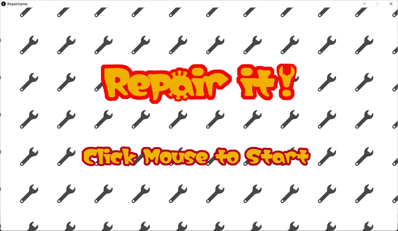 Repair It! のタイトル画面